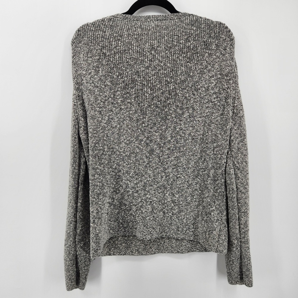 M.M. LaFleur Gray Knit‎ Cotton Blend Crewneck Pullover Sweater - Size L - Picture 2 of 6